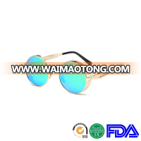 SG029 UV400 polarized lense custom round metal men sunglasses