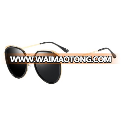 Retro Alloy Frame Brand Design TAC Polarized Sunglasses