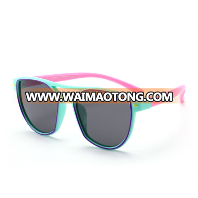 Fashionable TR90 Frame Sunglasses Brand Design Girls Boys Babys Kids Custom Polarized Sunglasses