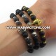 Promotional High Quality Black Lava Stone Jewelry Sea Sediment Imperial Beads Stretch Energy Yoga Gift Bracelets