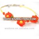 new polymer clay flower bracelet woven friendship bracelets